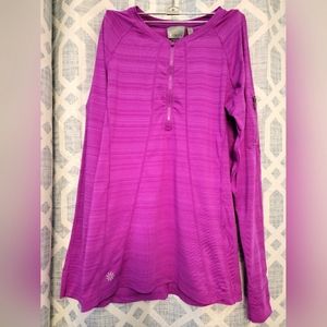 Athleta Pacifica Half Zip UPF Swim Rash Guard Size Small